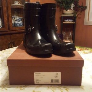 Coach rain boots.